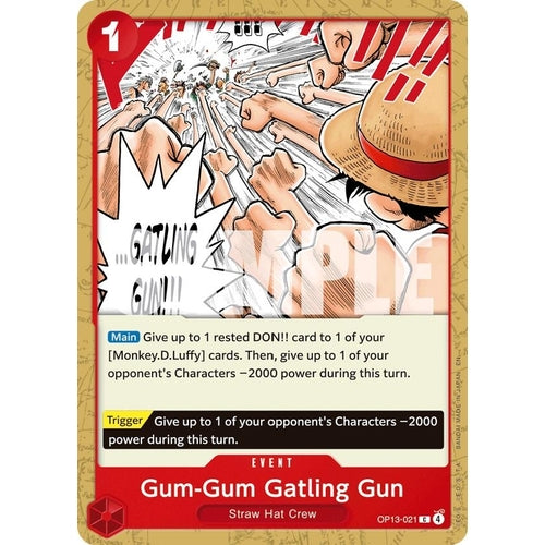 Gum-Gum Gatling Gun (OP13-021) (Carrying On His Will) - PokéBox Australia