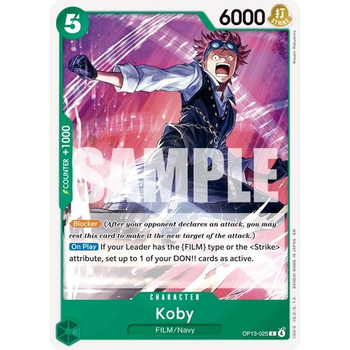 Koby (OP13-025) (Carrying On His Will) - PokéBox Australia