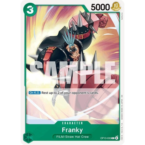 Franky (OP13-033) (Carrying On His Will) - PokéBox Australia