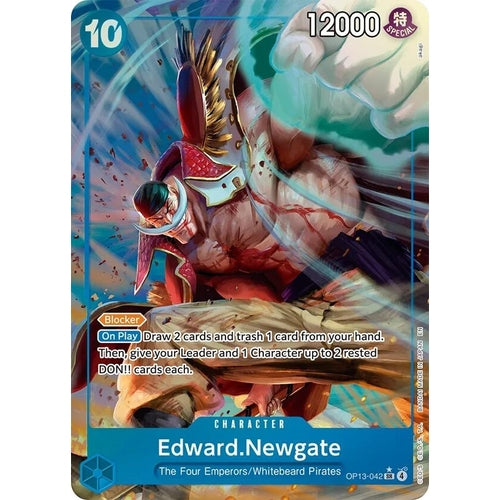 Edward.Newgate (Alternate Art) (OP13-042) (Carrying On His Will) - PokéBox Australia