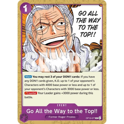 Go All the Way to the Top!! (OP13-077) (Carrying On His Will) - PokéBox Australia