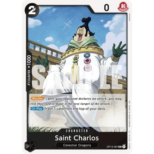 Saint Charlos (OP13-087) (Carrying On His Will) - PokéBox Australia