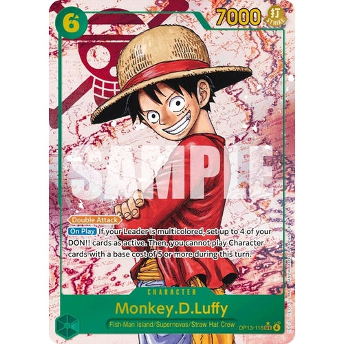 Monkey.D.Luffy (118) (Parallel) (OP13-118) (Carrying On His Will) - PokéBox Australia