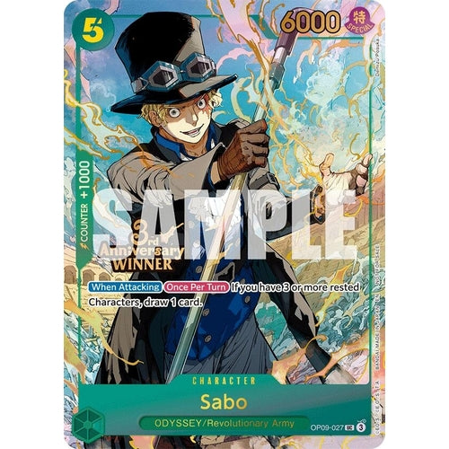 Sabo - OP09-027 (3rd Anniversary Winner) (OP09-027) (One Piece Promotion Cards) - PokéBox Australia