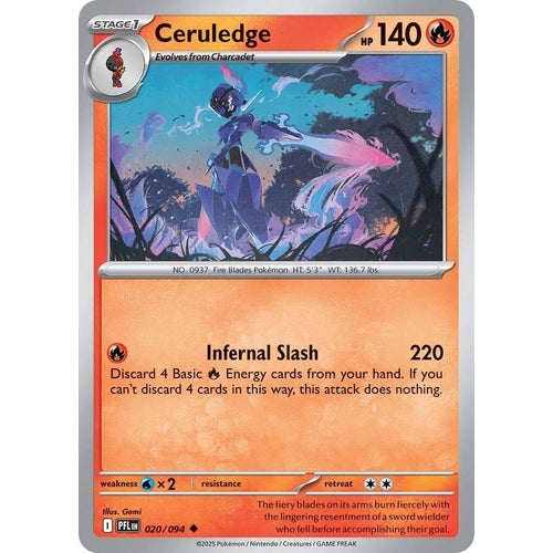 Ceruledge (020/094) (ME02: Phantasmal Flames) - PokéBox Australia