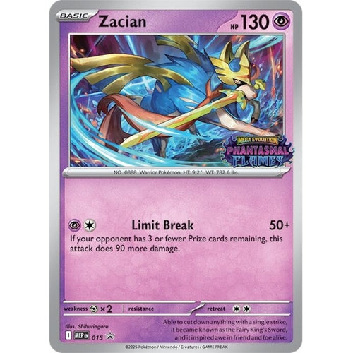 Image for Zacian (Prerelease) (015) (ME: Mega Evolution Promo) - Pokemon