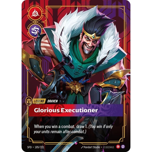 Image for Draven - Glorious Executioner (185/221) (Spiritforged) - Riftbound: League of Legends Trading Card Game