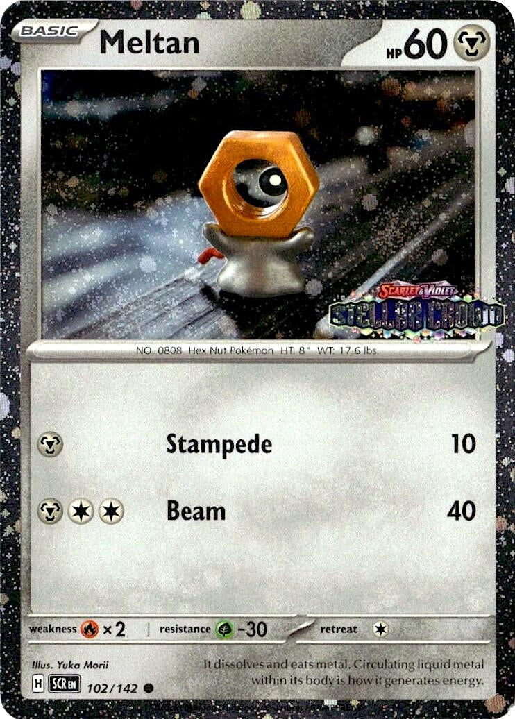 Meltan - 102/142 (Stellar Crown Stamped) (102/142) (Miscellaneous Cards & Products) - PokéBox Australia