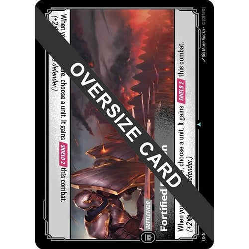 Image for Fortified Position (Oversized) (279/298) (Origins: Proving Grounds) - Riftbound: League of Legends Trading Card Game