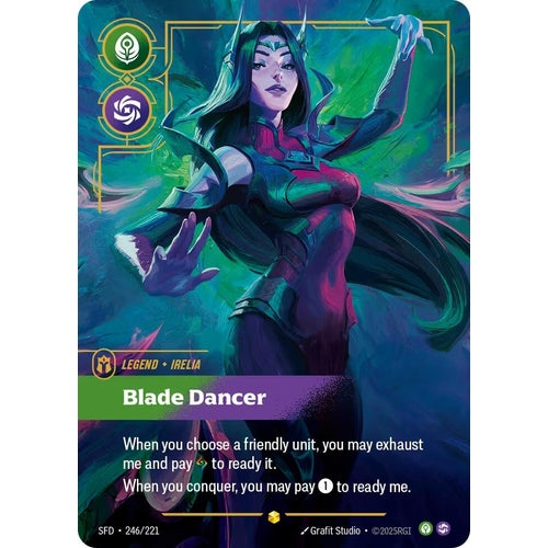 Image for Irelia - Blade Dancer (Overnumbered) (246/221) (Spiritforged) - Riftbound: League of Legends Trading Card Game