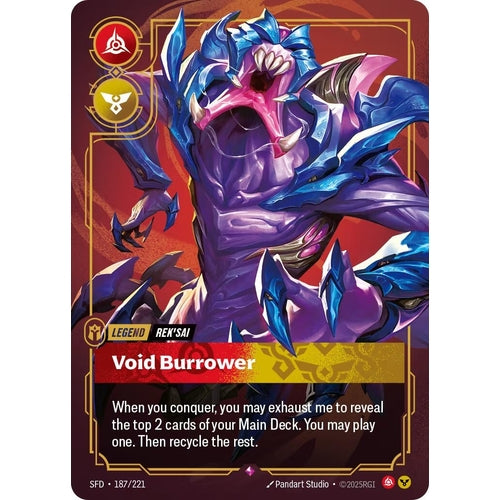Image for Rek'sai - Void Burrower (187/221) (Spiritforged) - Riftbound: League of Legends Trading Card Game