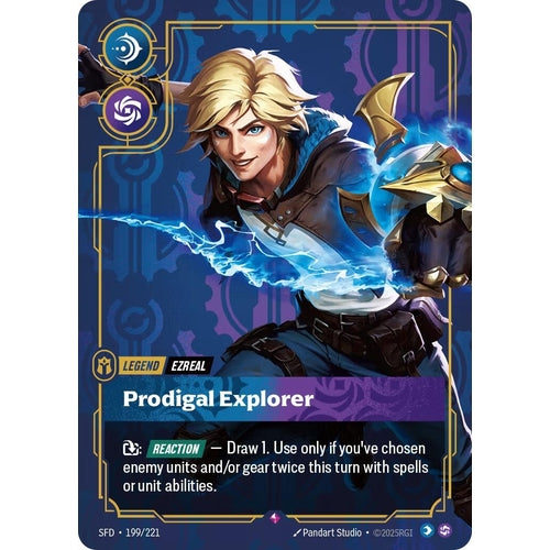 Image for Ezreal - Prodigal Explorer (199/221) (Spiritforged) - Riftbound: League of Legends Trading Card Game