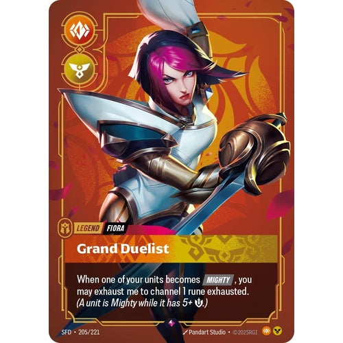 Image for Fiora - Grand Duelist (205/221) (Spiritforged) - Riftbound: League of Legends Trading Card Game