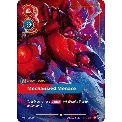 Image for Rumble - Mechanized Menace (Overnumbered) (240/221) (Spiritforged) - Riftbound: League of Legends Trading Card Game