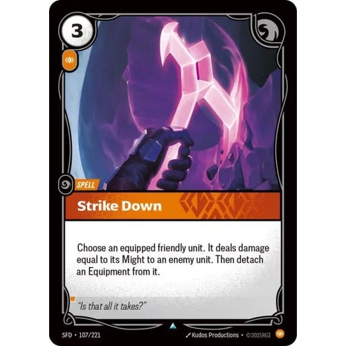 Image for Strike Down (107/221) (Spiritforged) - Riftbound: League of Legends Trading Card Game