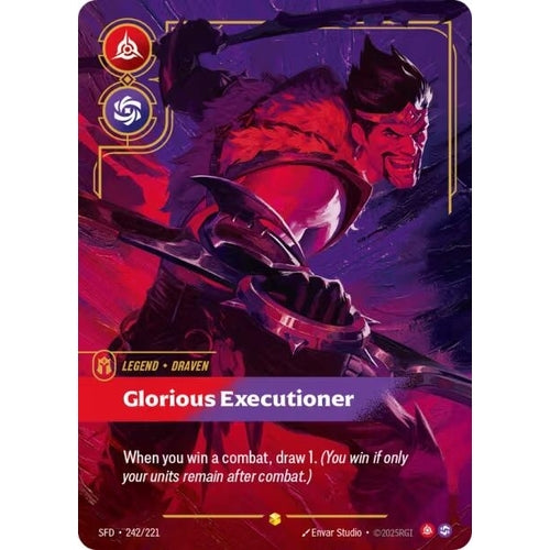 Image for Draven - Glorious Executioner (Overnumbered) (242/221) (Spiritforged) - Riftbound: League of Legends Trading Card Game