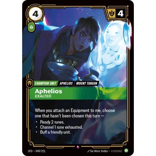 Image for Aphelios - Exalted (049/221) (Spiritforged) - Riftbound: League of Legends Trading Card Game