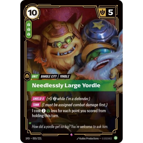 Image for Needlessly Large Yordle (055/221) (Spiritforged) - Riftbound: League of Legends Trading Card Game