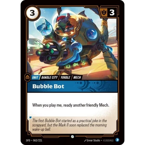Image for Bubble Bot (062/221) (Spiritforged) - Riftbound: League of Legends Trading Card Game