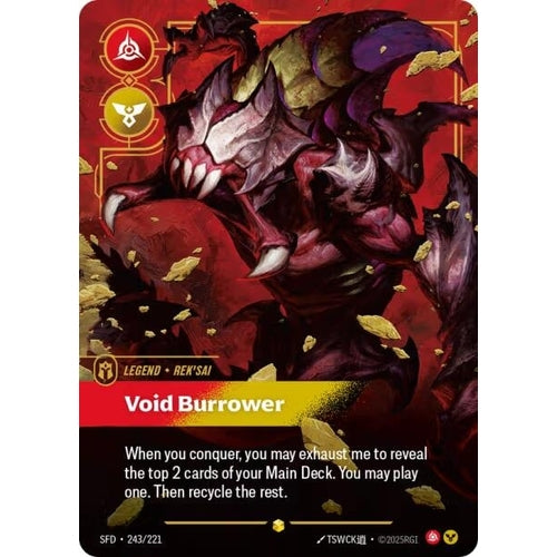 Image for Rek'sai - Void Burrower (Overnumbered) (243/221) (Spiritforged) - Riftbound: League of Legends Trading Card Game