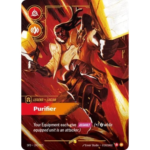 Image for Lucian - Purifier (Overnumbered) (241/221) (Spiritforged) - Riftbound: League of Legends Trading Card Game
