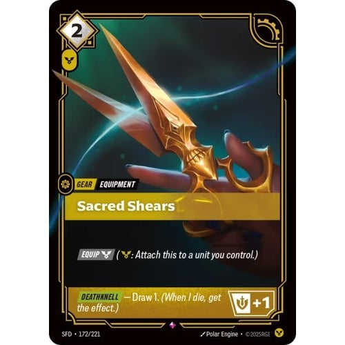 Image for Sacred Shears (172/221) (Spiritforged) - Riftbound: League of Legends Trading Card Game