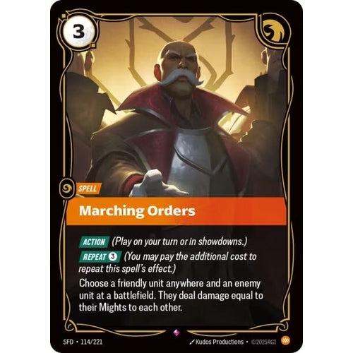 Image for Marching Orders (114/221) (Spiritforged) - Riftbound: League of Legends Trading Card Game