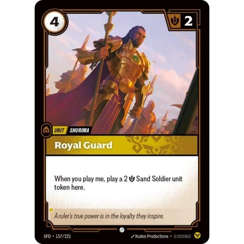 Image for Royal Guard (157/221) (Spiritforged) - Riftbound: League of Legends Trading Card Game