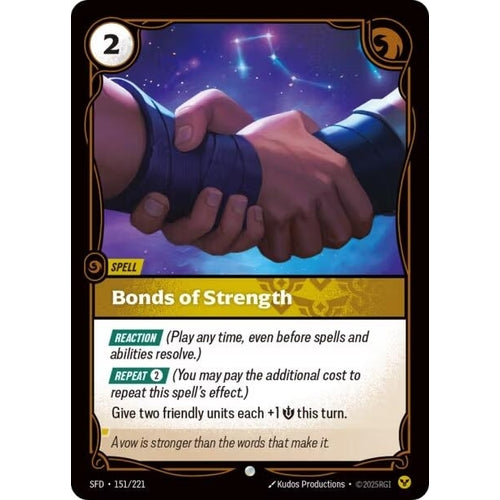 Image for Bonds of Strength (151/221) (Spiritforged) - Riftbound: League of Legends Trading Card Game