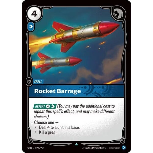 Image for Rocket Barrage (077/221) (Spiritforged) - Riftbound: League of Legends Trading Card Game