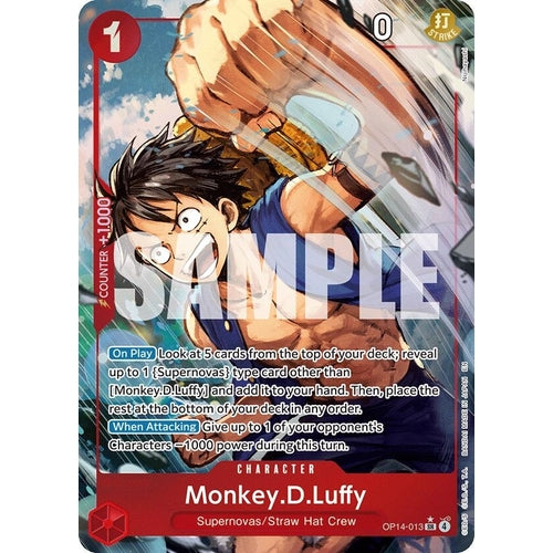 Image for Monkey.D.Luffy - OP14-013 (Alternate Art) (OP14-013) (The Azure Sea's Seven) - One Piece Card Game