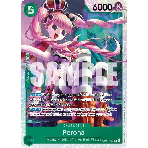 Image for Perona - OP14-033 (OP14-033) (The Azure Sea's Seven) - One Piece Card Game