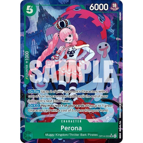 Image for Perona - OP14-033 (Alternate Art) (OP14-033) (The Azure Sea's Seven) - One Piece Card Game