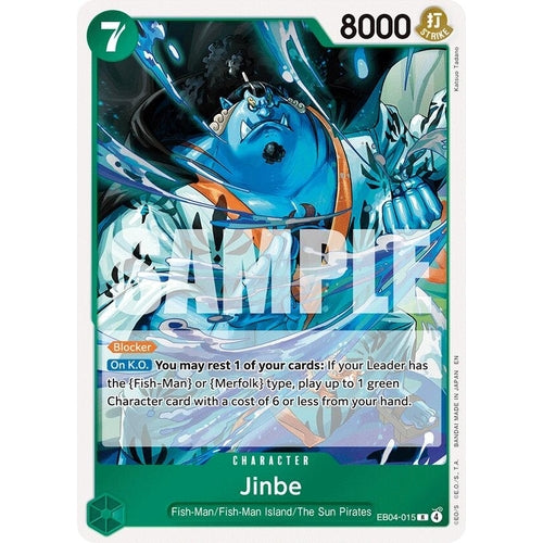 Image for Jinbe - EB04-015 (EB04-015) (The Azure Sea's Seven) - One Piece Card Game