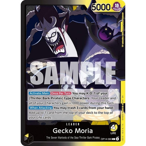 Image for Gecko Moria - OP14-080 (OP14-080) (The Azure Sea's Seven) - One Piece Card Game