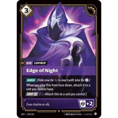 Image for Edge of Night (139/221) (Spiritforged) - Riftbound: League of Legends Trading Card Game
