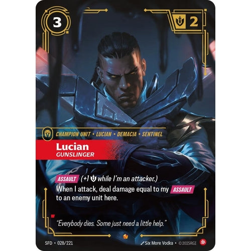 Image for Lucian - Gunslinger (028/221) (Spiritforged) - Riftbound: League of Legends Trading Card Game