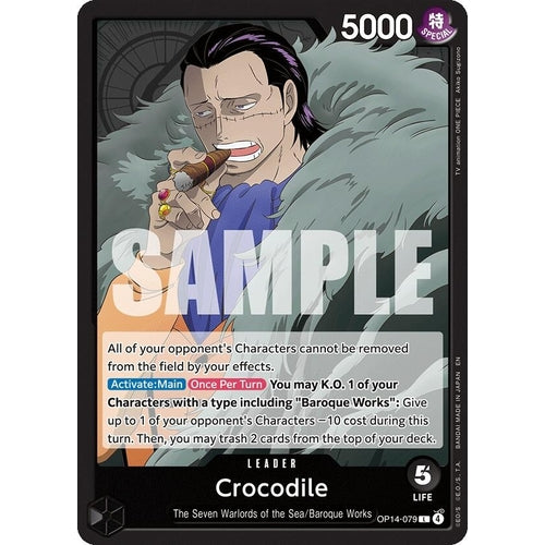 Image for Crocodile - OP14-079 (OP14-079) (The Azure Sea's Seven) - One Piece Card Game