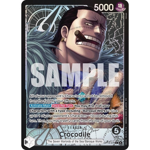 Image for Crocodile - OP14-079 (Alternate Art) (OP14-079) (The Azure Sea's Seven) - One Piece Card Game