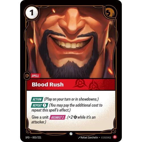 Image for Blood Rush (003/221) (Spiritforged) - Riftbound: League of Legends Trading Card Game