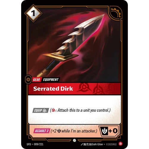 Image for Serrated Dirk (009/221) (Spiritforged) - Riftbound: League of Legends Trading Card Game