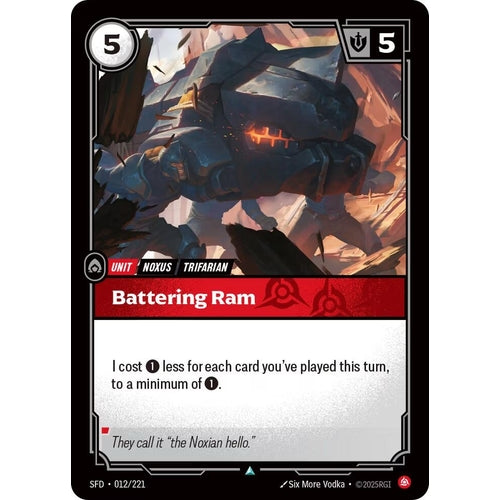 Image for Battering Ram (012/221) (Spiritforged) - Riftbound: League of Legends Trading Card Game