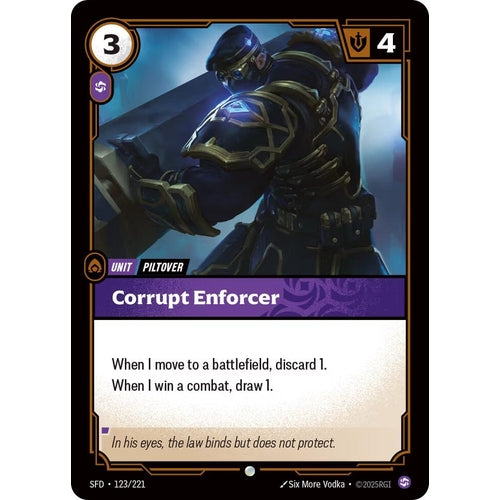 Image for Corrupt Enforcer (123/221) (Spiritforged) - Riftbound: League of Legends Trading Card Game
