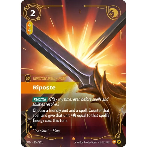 Image for Riposte (206/221) (Spiritforged) - Riftbound: League of Legends Trading Card Game