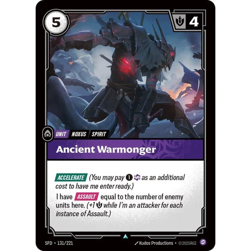 Image for Ancient Warmonger (131/221) (Spiritforged) - Riftbound: League of Legends Trading Card Game
