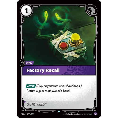 Image for Factory Recall (135/221) (Spiritforged) - Riftbound: League of Legends Trading Card Game