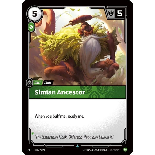 Image for Simian Ancestor (047/221) (Spiritforged) - Riftbound: League of Legends Trading Card Game