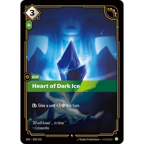 Image for Heart of Dark Ice (052/221) (Spiritforged) - Riftbound: League of Legends Trading Card Game