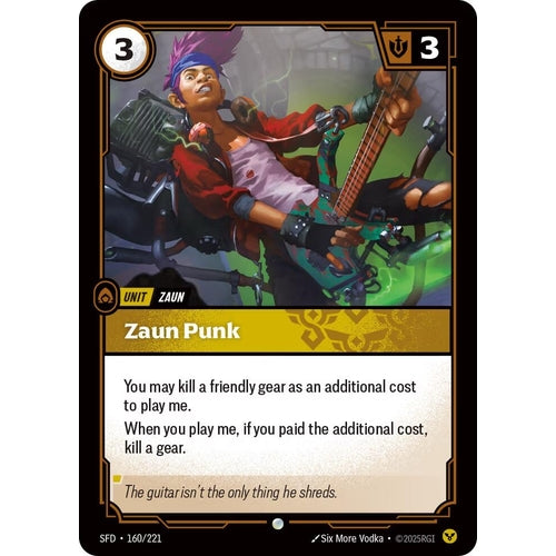 Image for Zaun Punk (160/221) (Spiritforged) - Riftbound: League of Legends Trading Card Game