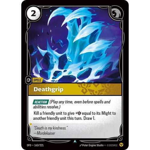 Image for Deathgrip (163/221) (Spiritforged) - Riftbound: League of Legends Trading Card Game